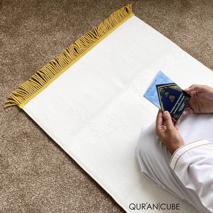 Super soft prayer mat set - White