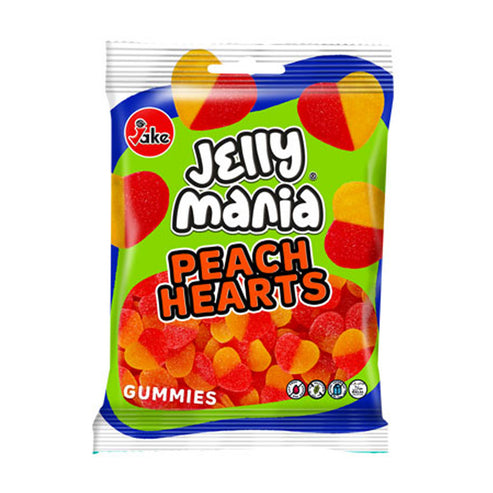 Jelly Mania Peach Hearts - 100g