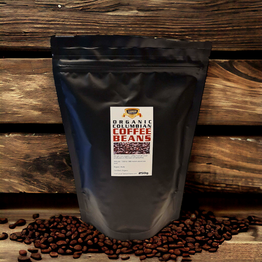 Organic Colombian coffee beans - 250g
